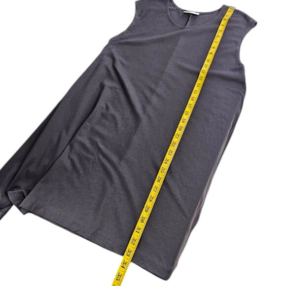 Bryn Walker Womens Zia Tunic, Sleeveless, Lagenlook, Side Panels, Grey, Size M - Picture 6 of 8